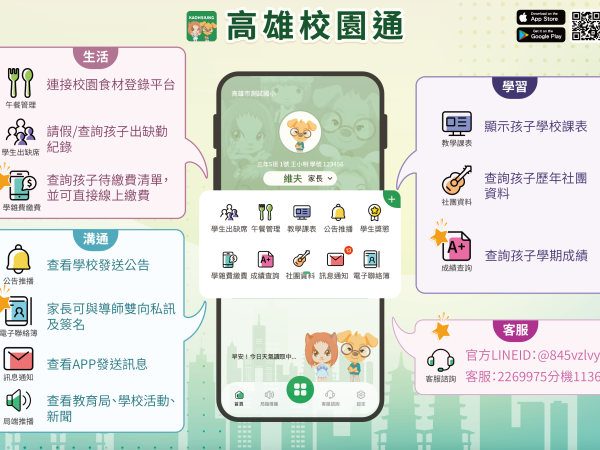 高雄校園通app服務介紹暨研習通知