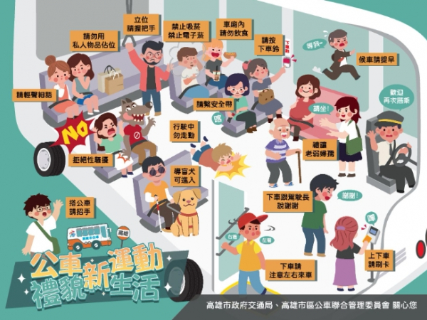 【交通安全宣導】搭乘公車等大眾運輸工具之禮儀